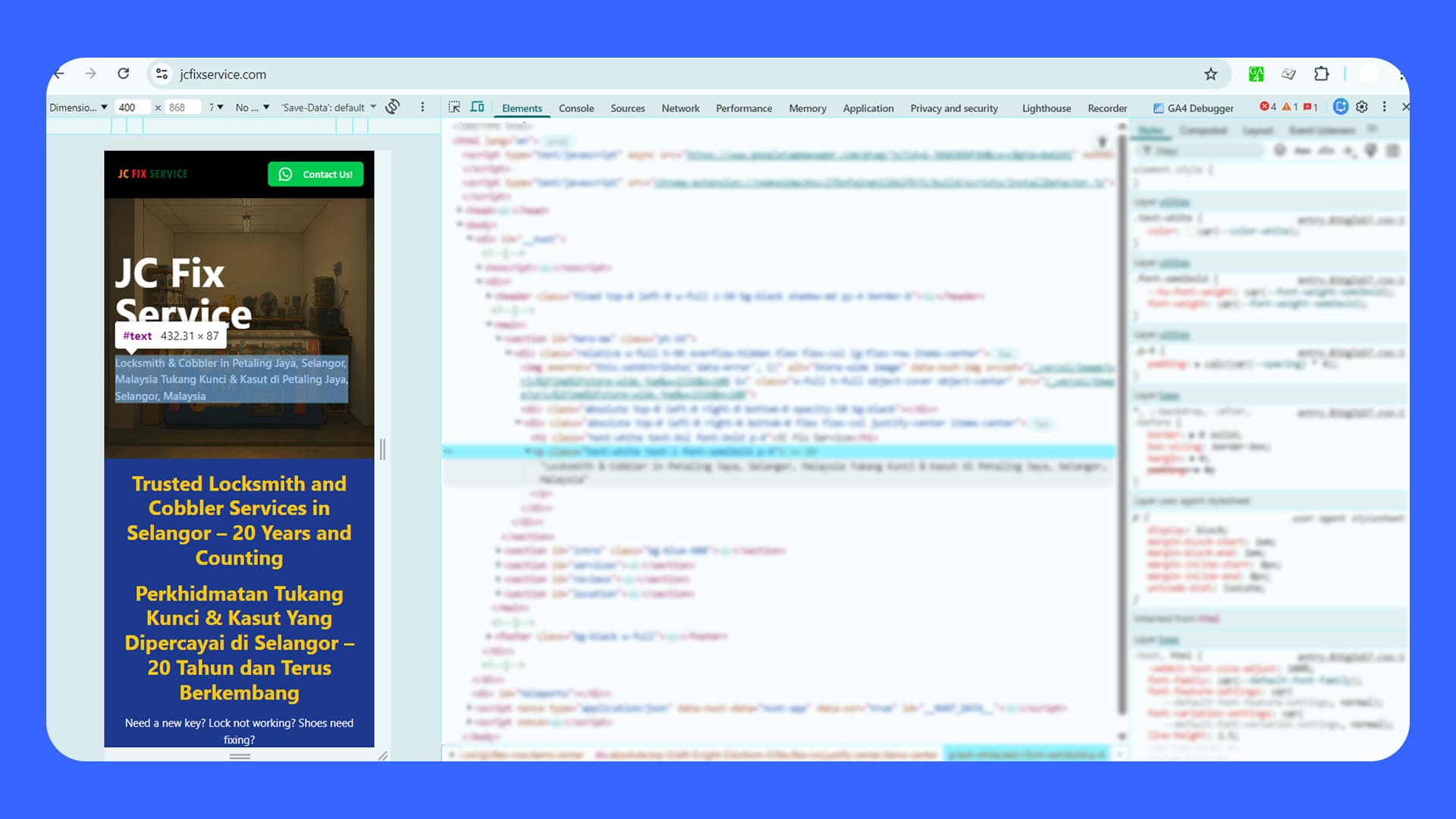 jc fix service website overview image